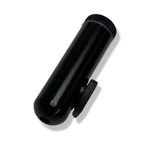 M&M Smartek Schnupftabakspender Dosierer Alu in versch. Farben Dispender Snorter Snuff Spender Rocker diskret Version 4 – V2.0 2023 (Schwarz) von M&M Smartek