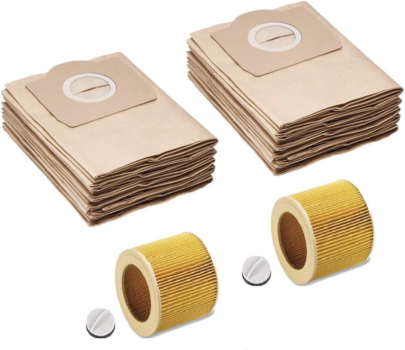 M&M Smartek Staubsaugerbeutel Papier-Filter-Tüten wie 6.959-130.0 + Patronenfilter wie 6.414-552.0, passend für Kärcher, 2 St., für Nass-/ Trockensauger / Mehrzwecksauger M&M Smartek Staubsaugerbeutel Papier-Filter-Tüten wie 6.959-130.0 + Patronenfilter wie 6.414-552.0, passend für Kärcher, 2 St., für Nass-/ Trockensauger / Mehrzwecksauger von M&M Smartek