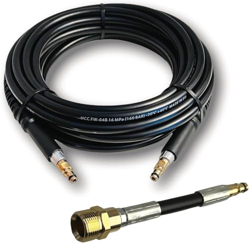 Schlauch für Kärcher - Klick-Bajonett auf M22 Buchse für Kärcher K2 Hochdruckreiniger Schrauben Sie den Quick-Connect Adapter auf Hochdruckreiniger K2 K3 K4 K5 K6 K7 (8 Meter) von M&M Smartek
