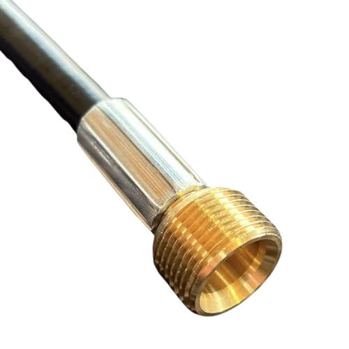 Schlauchadapter 90° Winkel M22 x 1,5 für Kärcher u.a. Hochdruckreiniger Kupplung Innen- + Außengewinde - bis 160 Bar & 40°C - für Heiß- & Kaltwasser Länge 30–200cm (M22 x 1,5 90° auf M22 AG, 50 cm) von M&M Smartek