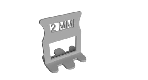 M&N Fliesen Nivelliersystem Set 1mm, 2mm Mega- Auswahl (600x 1mm Laschen) - Fliesen-Verlegehilfe Werkzeug für Leien & Profi - Fliesenleger Fliesennivellierungssystem Zubehör von M&N