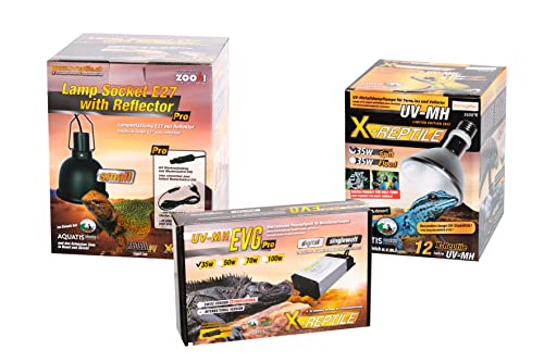 X-Reptile 35 Watt Set (Strahler + Vorschaltgerät + Lampenfassung) von M&S Reptilien