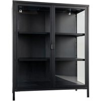 Brisbane Vitrinenschrank Höhe 101,5 cm, schwarz. Brisbane Vitrinenschrank Höhe 101,5 cm, schwarz. von M&S