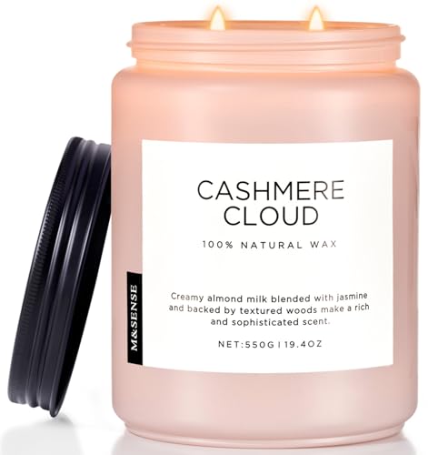 M&SENSE CashmereCloud Duftkerzen groß mit starkem Duft Milch&Kokosnuss Kerzen im Glas mit 550g 110 Std. lange Brenndauer Winter Kerzen Geschenke für Schlafzimmer, Küche und Wohnraumdekoration M&SENSE CashmereCloud Duftkerzen groß mit starkem Duft Milch&Kokosnuss Kerzen im Glas mit 550g 110 Std. lange Brenndauer Winter Kerzen Geschenke für Schlafzimmer, Küche und Wohnraumdekoration von M&SENSE