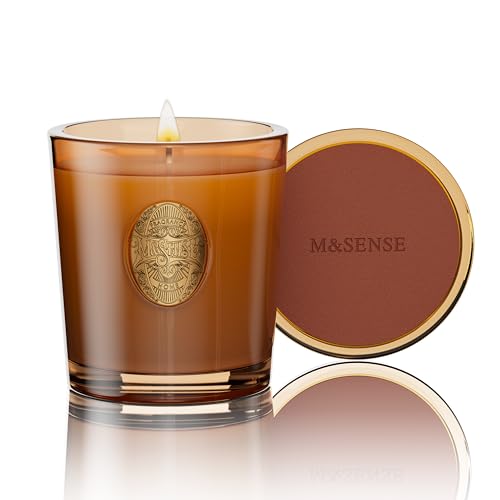 M&SENSE Duftkerze Espresso-Karamell,260g Duftkerzen im Glas Natürliche Soja-Kerze,50 Stunden Brenndauer,Kerzengeschenke für Frauen & Männer,Geschenk Kerze von M&SENSE