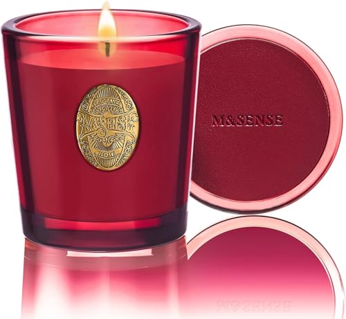 M&SENSE Duftkerze Rote Kamelie,260g Duftkerzen im Glas Natürliche Soja-Kerze,50 Stunden Brenndauer,Kerzengeschenke für Frauen & Männer,Geschenk Kerze M&SENSE Duftkerze Rote Kamelie,260g Duftkerzen im Glas Natürliche Soja-Kerze,50 Stunden Brenndauer,Kerzengeschenke für Frauen & Männer,Geschenk Kerze von M&SENSE