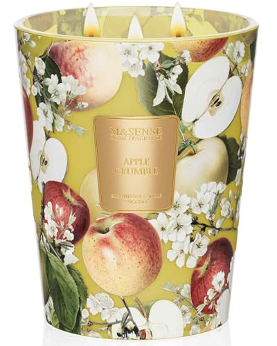 M&SENSE Duftkerze im Glas groß Apfel Zimt Kerze mit 3 Dochte Saubere Verbrennung 150 Stunden langer Brennzeit Vanillie Duftkerze Extra große Kerze Heim Deko für die Küche M&SENSE Duftkerze im Glas groß Apfel Zimt Kerze mit 3 Dochte Saubere Verbrennung 150 Stunden langer Brennzeit Vanillie Duftkerze Extra große Kerze Heim Deko für die Küche von M&SENSE