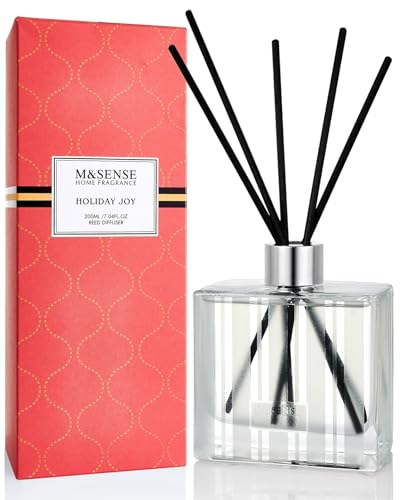 M&SENSE Duftstäbchen Set, 200ml Citrus & Kiefer Duft, Aroma Diffuser mit 7 Stäbchen, langanhaltender Raumduft für Badezimmer, Schlafzimmer, Regal, Geschenkidee für Sie, MSRD0102 von M&SENSE