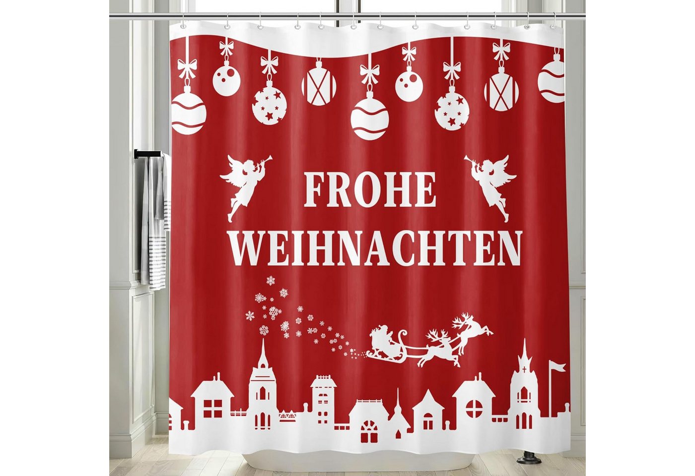 M&W DAS DESIGN Duschvorhang 180x200 Anti schimmel Waschbar Badewannenvorhang Duschvorhang lustig Breite 180 cm M&W DAS DESIGN Duschvorhang 180x200 Anti schimmel Waschbar Badewannenvorhang Duschvorhang lustig Breite 180 cm von M&W DAS DESIGN