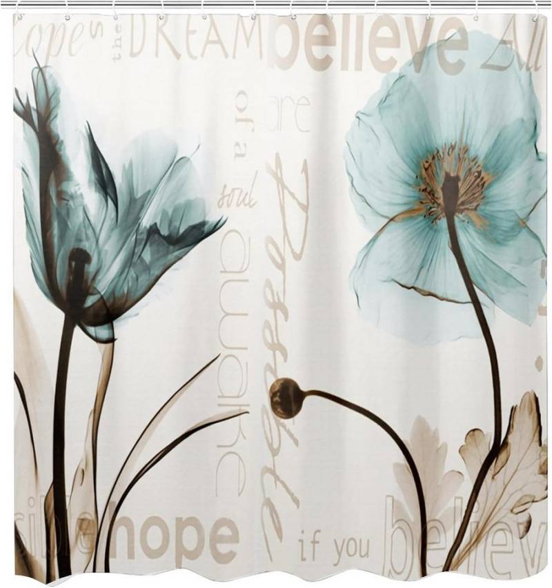 M&W DAS DESIGN Duschvorhang 180x200 Shower curtains Anti schimmel Waschbar Badezimmer gardinen von M&W DAS DESIGN