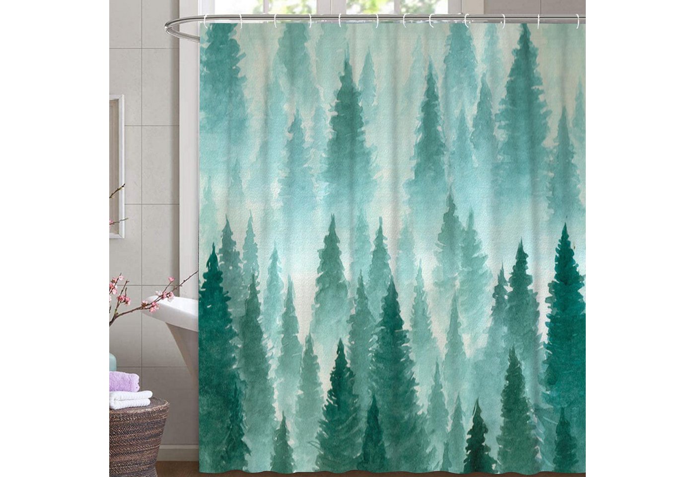 M&W DAS DESIGN Duschvorhang 180x200 Shower curtains Anti schimmel Waschbar Duschvorhang grün M&W DAS DESIGN Duschvorhang 180x200 Shower curtains Anti schimmel Waschbar Duschvorhang grün von M&W DAS DESIGN
