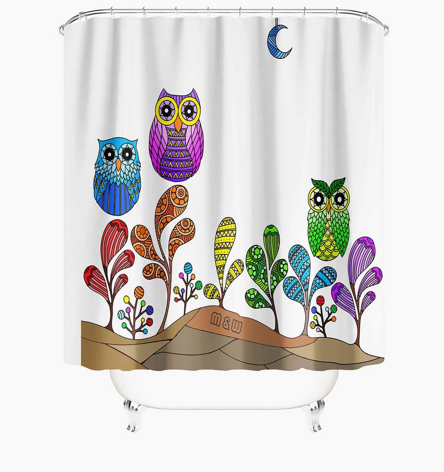 M&W DAS DESIGN Duschvorhang 180x200 Shower curtains Anti schimmel Waschbar Eule bunt M&W DAS DESIGN Duschvorhang 180x200 Shower curtains Anti schimmel Waschbar Eule bunt von M&W DAS DESIGN