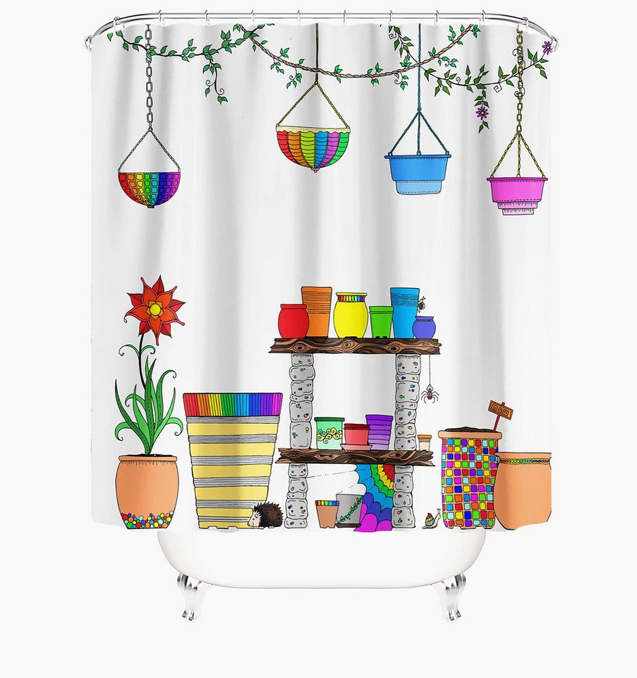 M&W DAS DESIGN Duschvorhang 180x200 Shower curtains Anti schimmel Waschbar Garten bunt M&W DAS DESIGN Duschvorhang 180x200 Shower curtains Anti schimmel Waschbar Garten bunt von M&W DAS DESIGN