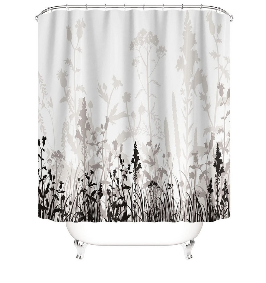 M&W DAS DESIGN Duschvorhang 180x200 Shower curtains Anti schimmel Waschbar Schwarze Pflanzen M&W DAS DESIGN Duschvorhang 180x200 Shower curtains Anti schimmel Waschbar Schwarze Pflanzen von M&W DAS DESIGN