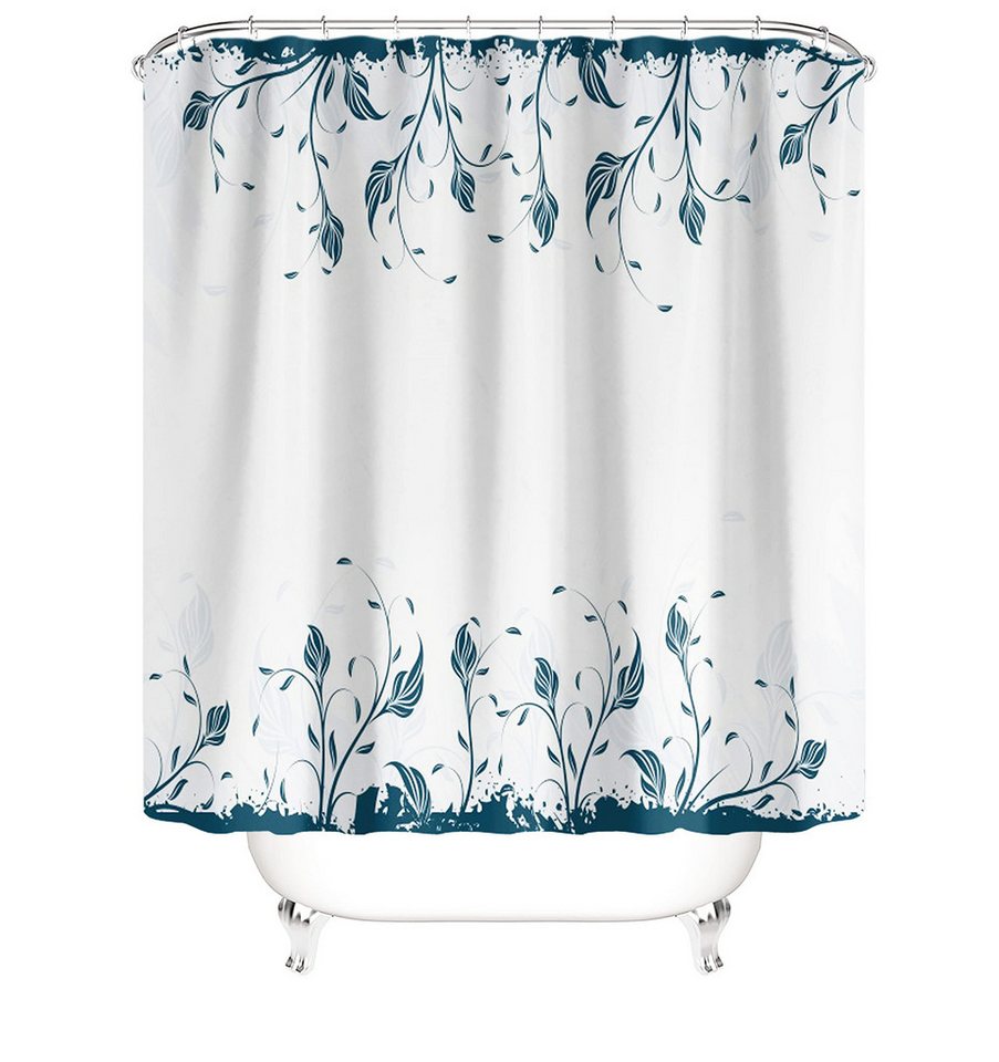 M&W DAS DESIGN Duschvorhang Duschvorhang blaue Pflanzen Shower curtains Anti schimmel 180x200 M&W DAS DESIGN Duschvorhang Duschvorhang blaue Pflanzen Shower curtains Anti schimmel 180x200 von M&W DAS DESIGN