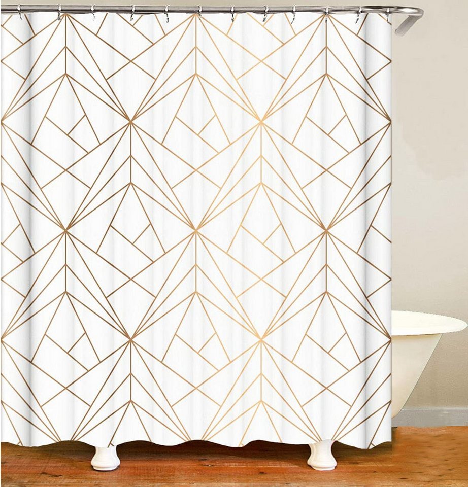 M&W DAS DESIGN Duschvorhang Duschvorhang gelb Dreiecke Shower curtains Anti schimmel 180x200 M&W DAS DESIGN Duschvorhang Duschvorhang gelb Dreiecke Shower curtains Anti schimmel 180x200 von M&W DAS DESIGN