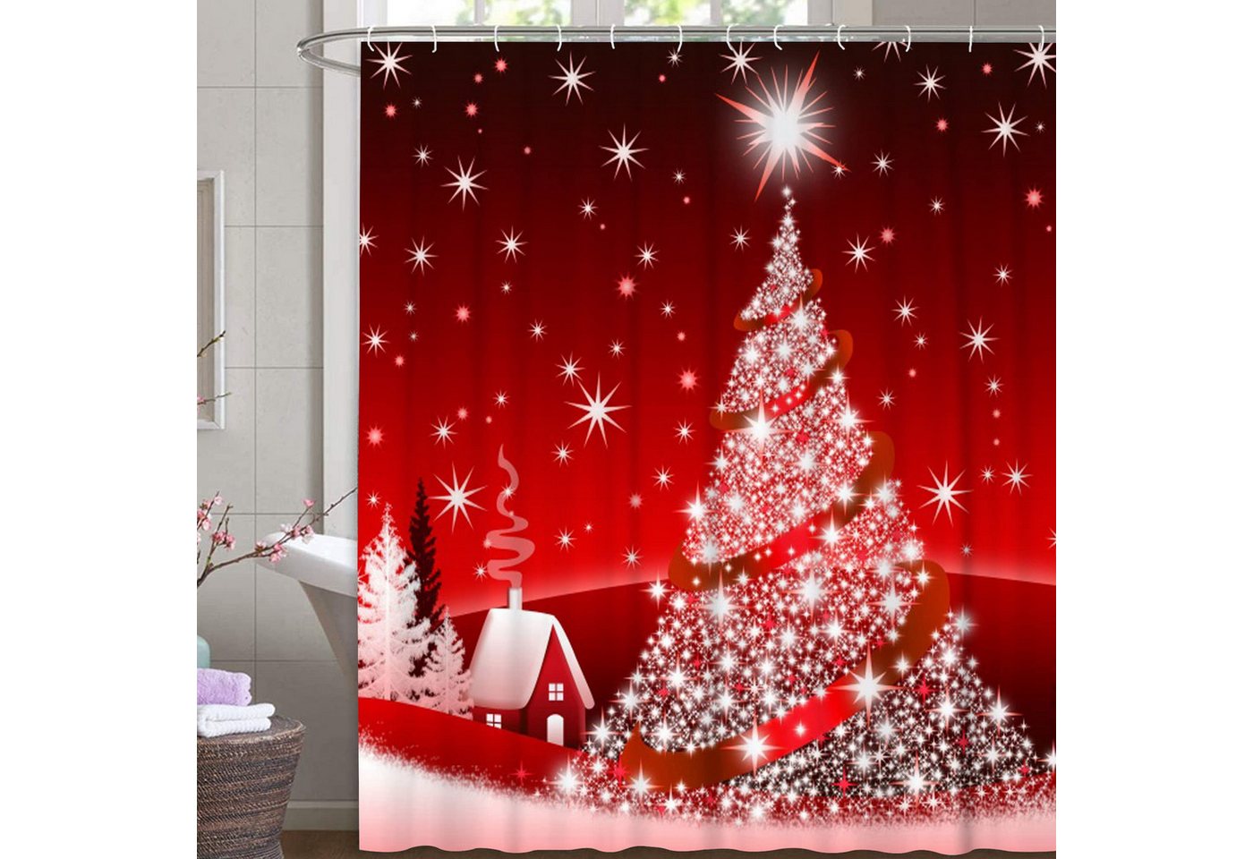 M&W DAS DESIGN Duschvorhang Shower curtains 180x200 Anti schimmel Weihnachts Anti schimmel M&W DAS DESIGN Duschvorhang Shower curtains 180x200 Anti schimmel Weihnachts Anti schimmel von M&W DAS DESIGN