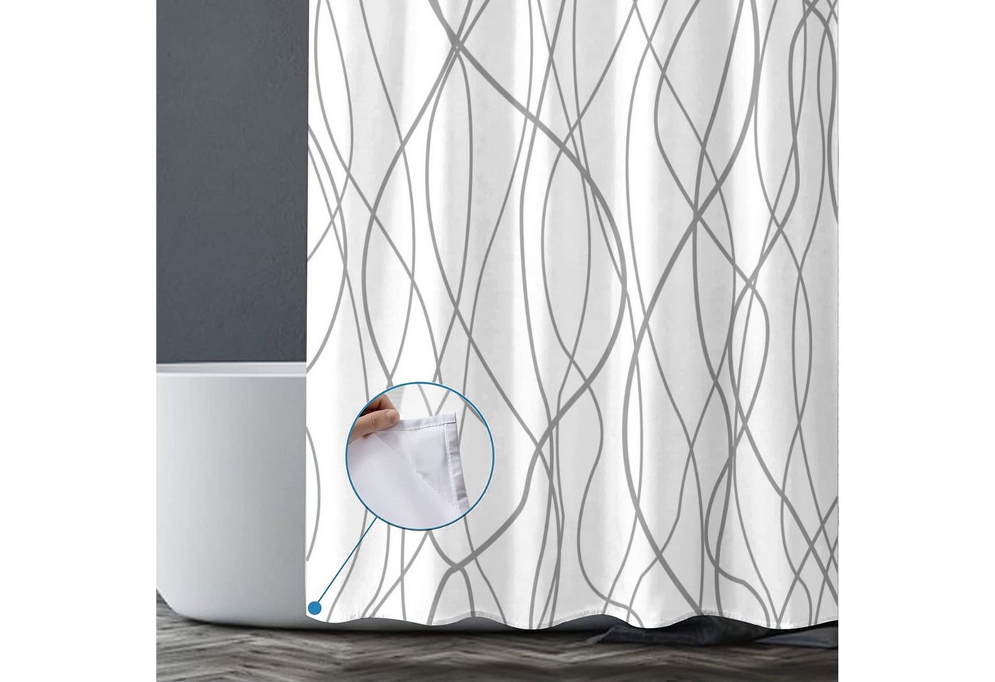 M&W DAS DESIGN Duschvorhang Shower curtains Anti schimmel Waschbar 180x200 M&W DAS DESIGN Duschvorhang Shower curtains Anti schimmel Waschbar 180x200 von M&W DAS DESIGN