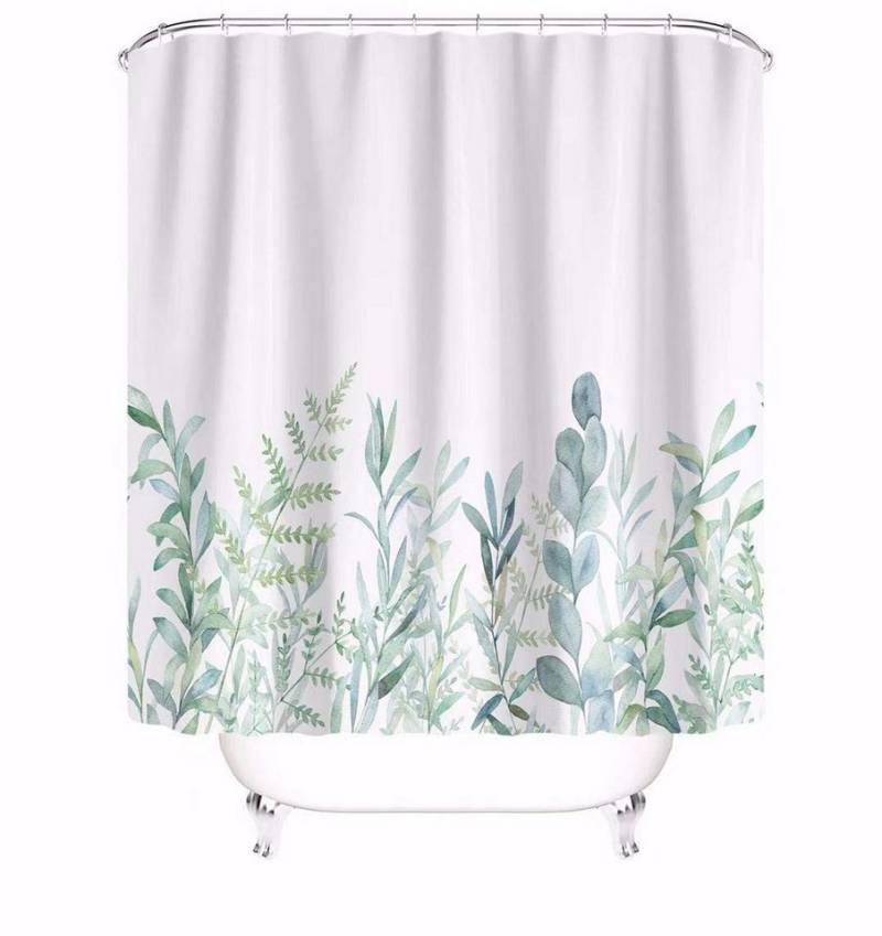 M&W DAS DESIGN Duschvorhang Shower curtains Anti schimmel Waschbar Grüne Pflanzen Breite 120 cm M&W DAS DESIGN Duschvorhang Shower curtains Anti schimmel Waschbar Grüne Pflanzen Breite 120 cm von M&W DAS DESIGN