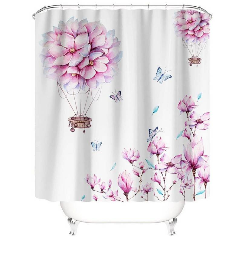 M&W DAS DESIGN Duschvorhang Shower curtains Anti schimmel Waschbar 180x200cm Kirschblüte von M&W DAS DESIGN