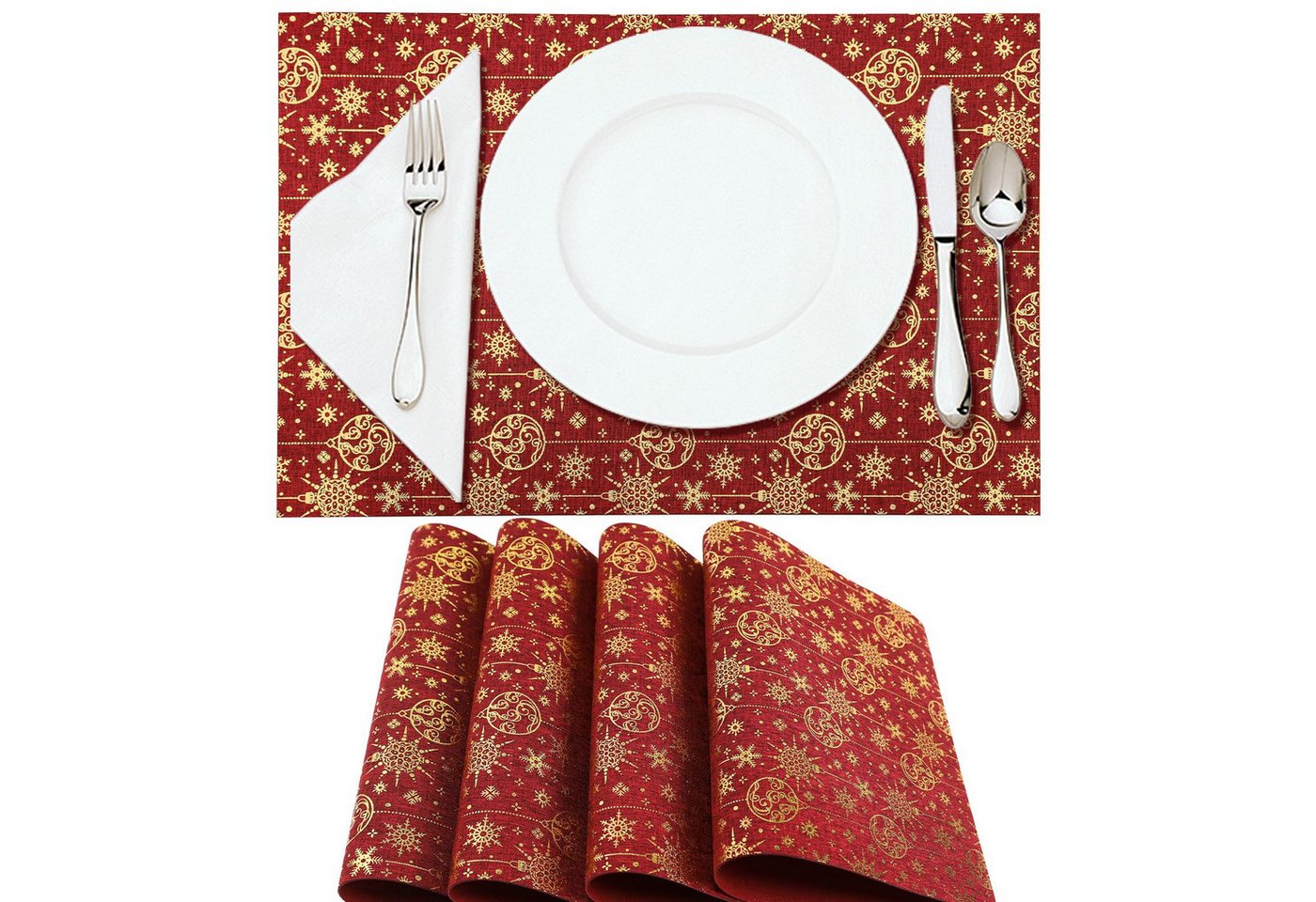 M&W DAS DESIGN Tischläufer Platzsets Tischsets Abwaschbar Zuschneidbar 30cmx45cm 4er-Set M&W DAS DESIGN Tischläufer Platzsets Tischsets Abwaschbar Zuschneidbar 30cmx45cm 4er-Set von M&W DAS DESIGN