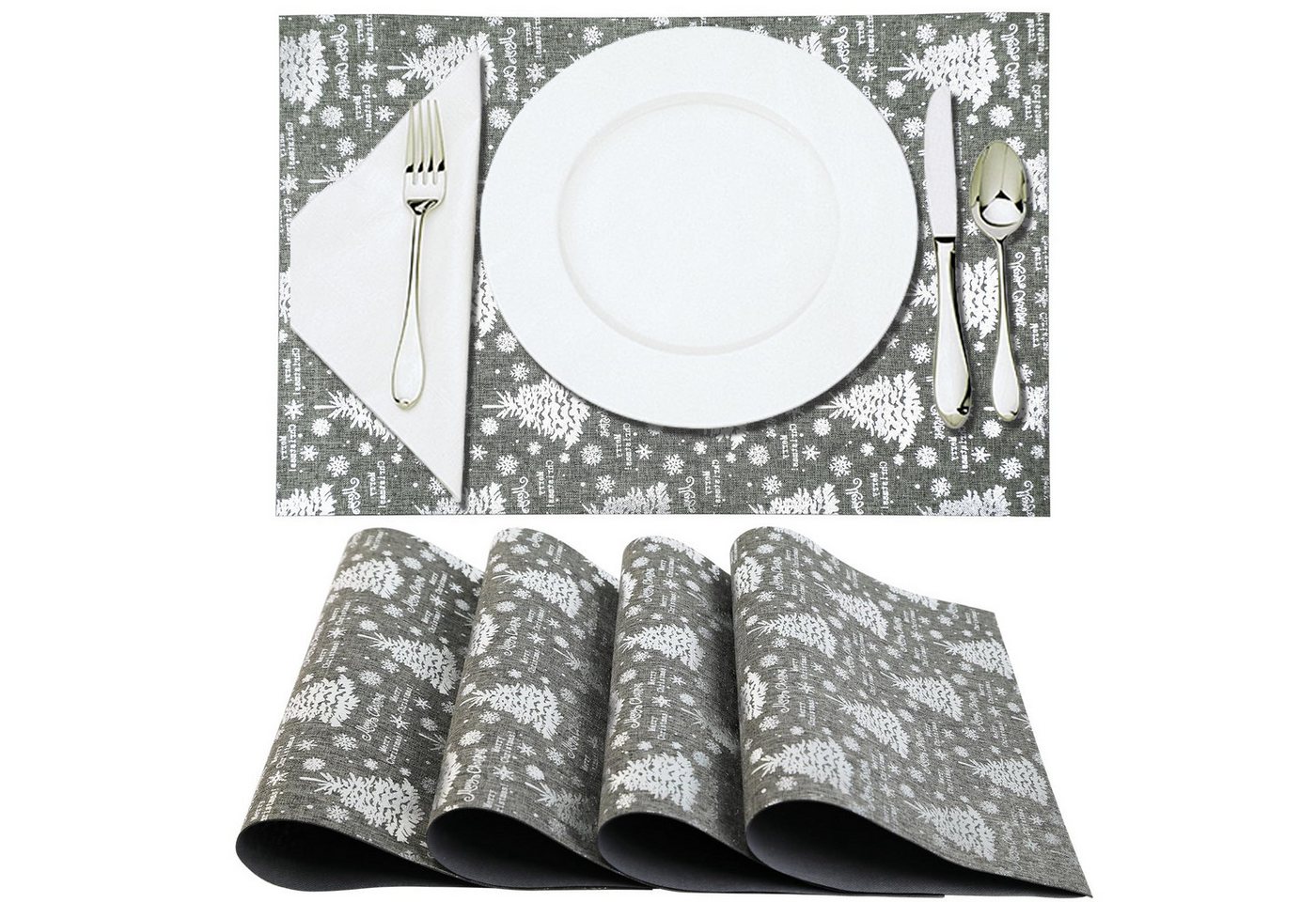M&W DAS DESIGN Tischläufer Platzsets Tischsets Abwaschbar Zuschneidbar 30cmx45cm 4er-Set M&W DAS DESIGN Tischläufer Platzsets Tischsets Abwaschbar Zuschneidbar 30cmx45cm 4er-Set von M&W DAS DESIGN