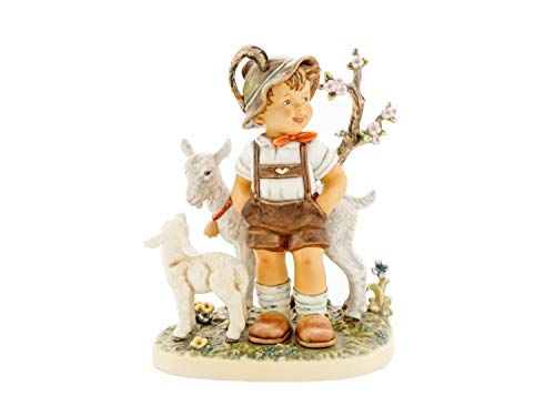 M.I.Hummel Ziegenbub Figuren, Keramik, Mehrfarbig, 34 cm von M.I.Hummel