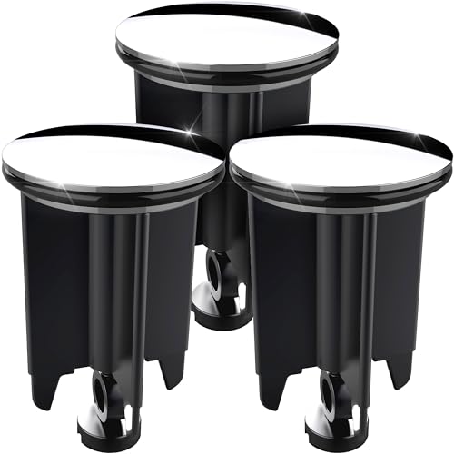 3 Stücke Waschbeckenstöpsel 40mm Universal Abflussstopfen - Stöpsel Waschbecken Chrom aus Messing mit Gummi - Excenterstopfen Höhenverstellbar - Rostfrei Abfluss Stöpsel von M. ROSENFELD HOME