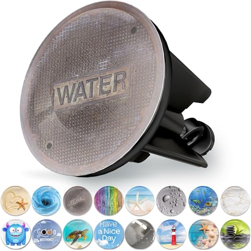M. ROSENFELD HOME Universal Waschbeckenstöpsel 40mm mit Motivder Luke - Luke Chrom Abflussstopfen – aus Messing, Universal mit Gummi für Waschbecken im Bad und Bidets - Excenterstopfen von M. ROSENFELD HOME