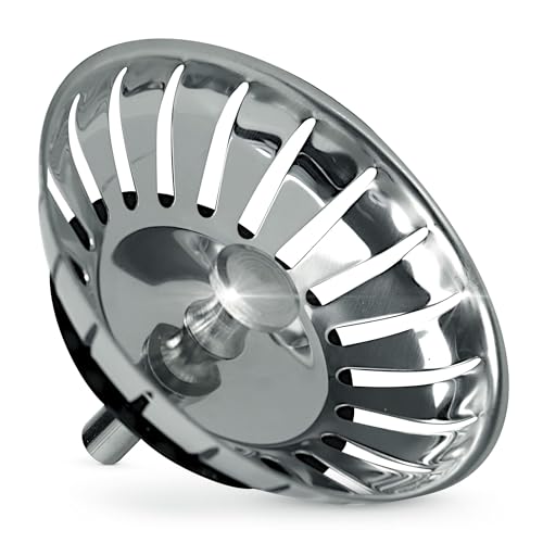 Universal Waschbeckenstöpsel und Abflussstopfen für Küchenspülen M. ROSENFELD HOME (Silber 83 Mm Deep) von M. ROSENFELD HOME