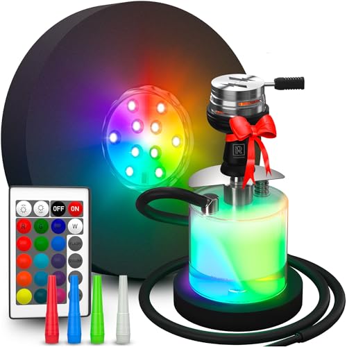 M. ROSENFELD Shisha LED Untersetzer - Anti-Rutsch und Wasserdicht Leuchtende Untersetzer mit Farbwechsel und Soft Pad für jede Shisha geeignet - Große Shisha LED Untersetzer ∅ 18cm Fernbedienung inkl. M. ROSENFELD Shisha LED Untersetzer - Anti-Rutsch und Wasserdicht Leuchtende Untersetzer mit Farbwechsel und Soft Pad für jede Shisha geeignet - Große Shisha LED Untersetzer ∅ 18cm Fernbedienung inkl. von M. ROSENFELD