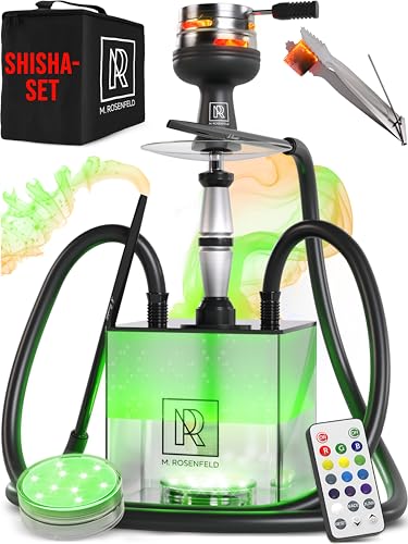 M. ROSENFELD Shisha Set Komplett To Go mit Tasche & Premium Zubehör – Kopf Set mit HMD, Mundstück, Aluminium Tauchrohr, Diffusor & Acryl Bowl M. ROSENFELD Shisha Set Komplett To Go mit Tasche & Premium Zubehör – Kopf Set mit HMD, Mundstück, Aluminium Tauchrohr, Diffusor & Acryl Bowl von M. ROSENFELD