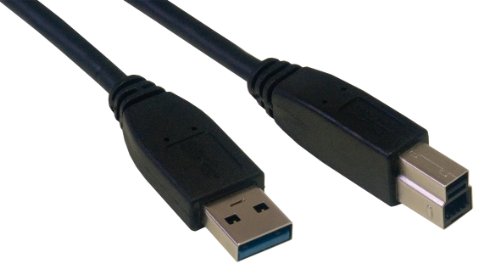 MCL 3 m A/B Stecker USB 3.0 SuperSpeed Kabel – Schwarz von MCL