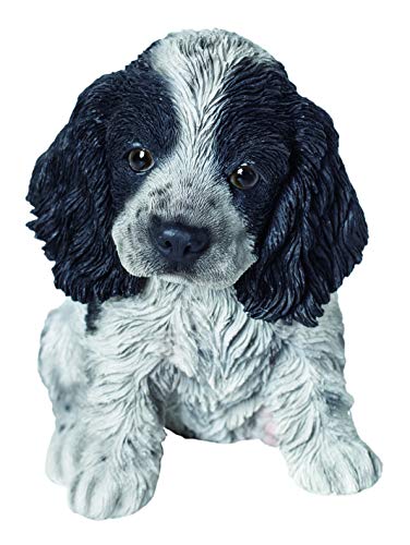 Vivid Arts Pet Pals PP-CKBK-F Dekofigur für Haus oder Garten, Motiv Cocker Spaniel, Schwarz / Weiß von Vivid Arts