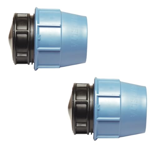 2x PP-Fitting Endstopfen Ø 32 mm von Unidelta von M.H.B.