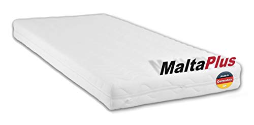 Matratze Malta Plus 90x180 cm Hochwertige Kindermatratze aus Kaltschaum Kinderbett/Babybett Maße 90 x 180 cm Atmungsaktive Schaumstoffmatratze mit Frotteebezug von M.K.F.