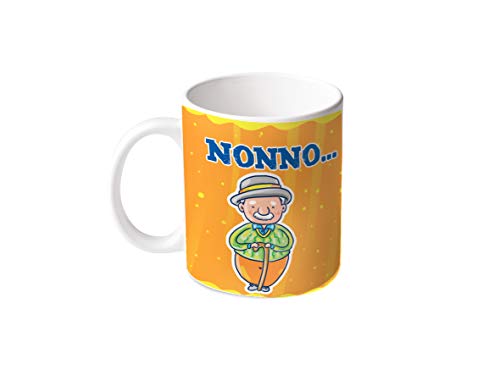 M.M. Group Tasse der Sentimenti Nonno Sei Come Un Secondo Padre.Se Non Fossi chiederei in Tale und Quali. Ti Voglio Bene, 11 Ounces, Keramik, mehrfarbig von M.M. Group