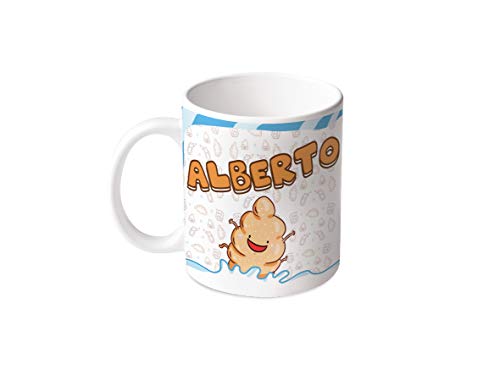 M.M. Group Tasse mit Namen und Bedeutung Alberto, 11 Ounces, Keramik, mehrfarbig von M.M. Group