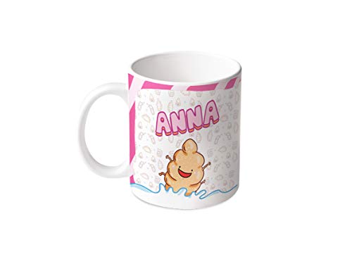 M.M. Group Tasse mit Namen und Bedeutung Anna, 11 Ounces, Keramik, mehrfarbig von M.M. Group