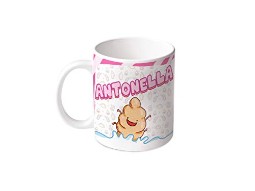 M.M. Group Tasse mit Namen und Bedeutung Antonella, 11 Ounces, Keramik, mehrfarbig von M.M. Group