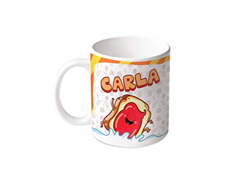 M.M. Group Tasse mit Namen und Bedeutung Carla, 11 Ounces, Keramik, mehrfarbig von M.M. Group