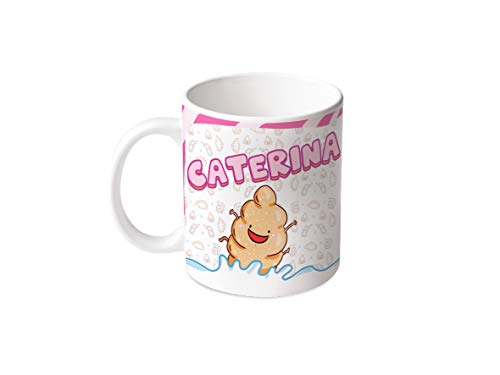 M.M. Group Tasse mit Namen und Bedeutung Caterina, 11 Ounces, Keramik, mehrfarbig von M.M. Group