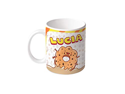 M.M. Group Tasse mit Namen und Bedeutung Lucia, 11 Ounces, Keramik, mehrfarbig von M.M. Group