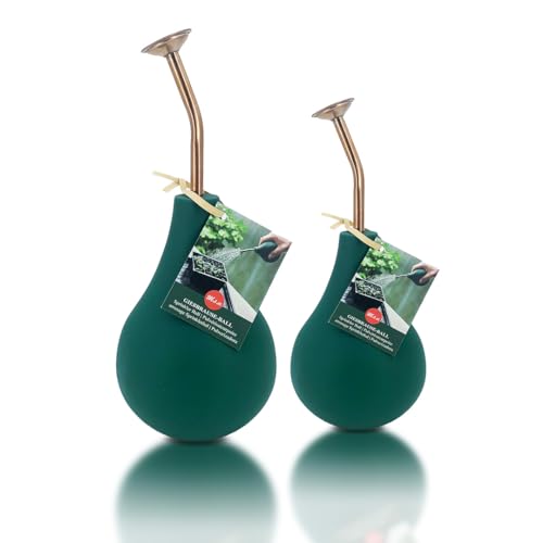 Ballbrause, Sprüher, um Ihre Pflanzen zu bewässern, Schonende Ballbrause, Zerstäuber Hand aus Kupfer, Wassernebel zu erzeugen und Ihre Blumen zu sprühen. (Set. 240 ml + 500 ml, dunkel grün) von M.S.N