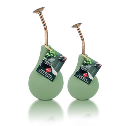 Ballbrause, Sprüher, um Ihre Pflanzen zu bewässern, Schonende Ballbrause, Zerstäuber Hand aus Kupfer, Wassernebel zu erzeugen und Ihre Blumen zu sprühen. (Set. 240 ml + 500 ml, mintgrün) von M.S.N