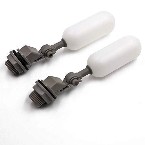 M.Z.A 2PCS 3/4 '' Float Ball Valve Automatisches Wassertank-Aquarium Einstellbare Wasserstandsregelung für Fischaquarium, Rinderschaf-Tränktrog (3/4 ") von MUALROUS