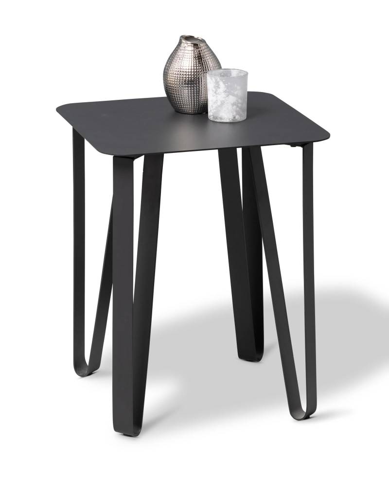 Beistelltisch EMMA ca. 40x40cm in Metall schwarz Beistelltisch EMMA ca. 40x40cm in Metall schwarz von M2 Kollektion