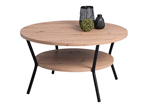 M2 Kollektion Aurora Couchtisch, Holzwerkstoff, Artisaneiche, Durchmesser 80cm, Höhe 45cm M2 Kollektion Aurora Couchtisch, Holzwerkstoff, Artisaneiche, Durchmesser 80cm, Höhe 45cm von M2 Kollektion