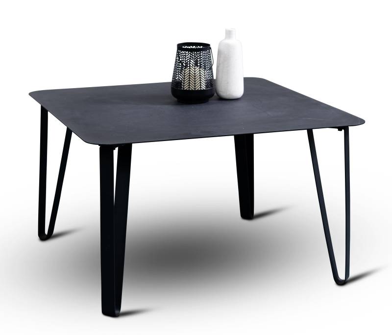 M2 Kollektion Couchtisch EMMA ca. B75 H45 T75 cm in Metall schwarz von M2 Kollektion