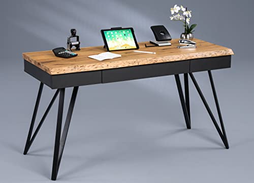 M2 Kollektion Schreibtisch Dubai in Wildeiche massiv, B/H/T = 140x76x56cm M2 Kollektion Schreibtisch Dubai in Wildeiche massiv, B/H/T = 140x76x56cm von M2 Kollektion